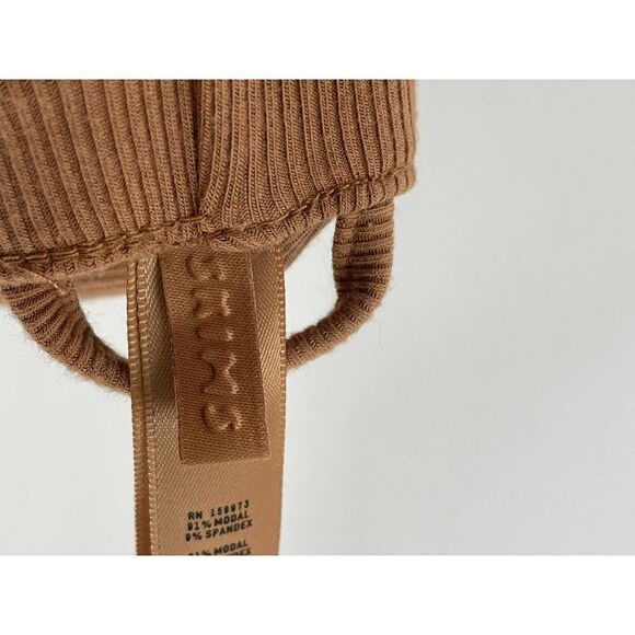 SKIMS Ribbed Sleep Wide Leg Plus Size Lounge Pants 3XL Gold - Picture 7 of 8